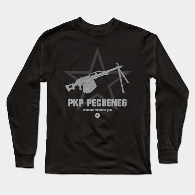 I love guns! PKP Pecheneg Machine gun Long Sleeve T-Shirt by FAawRay